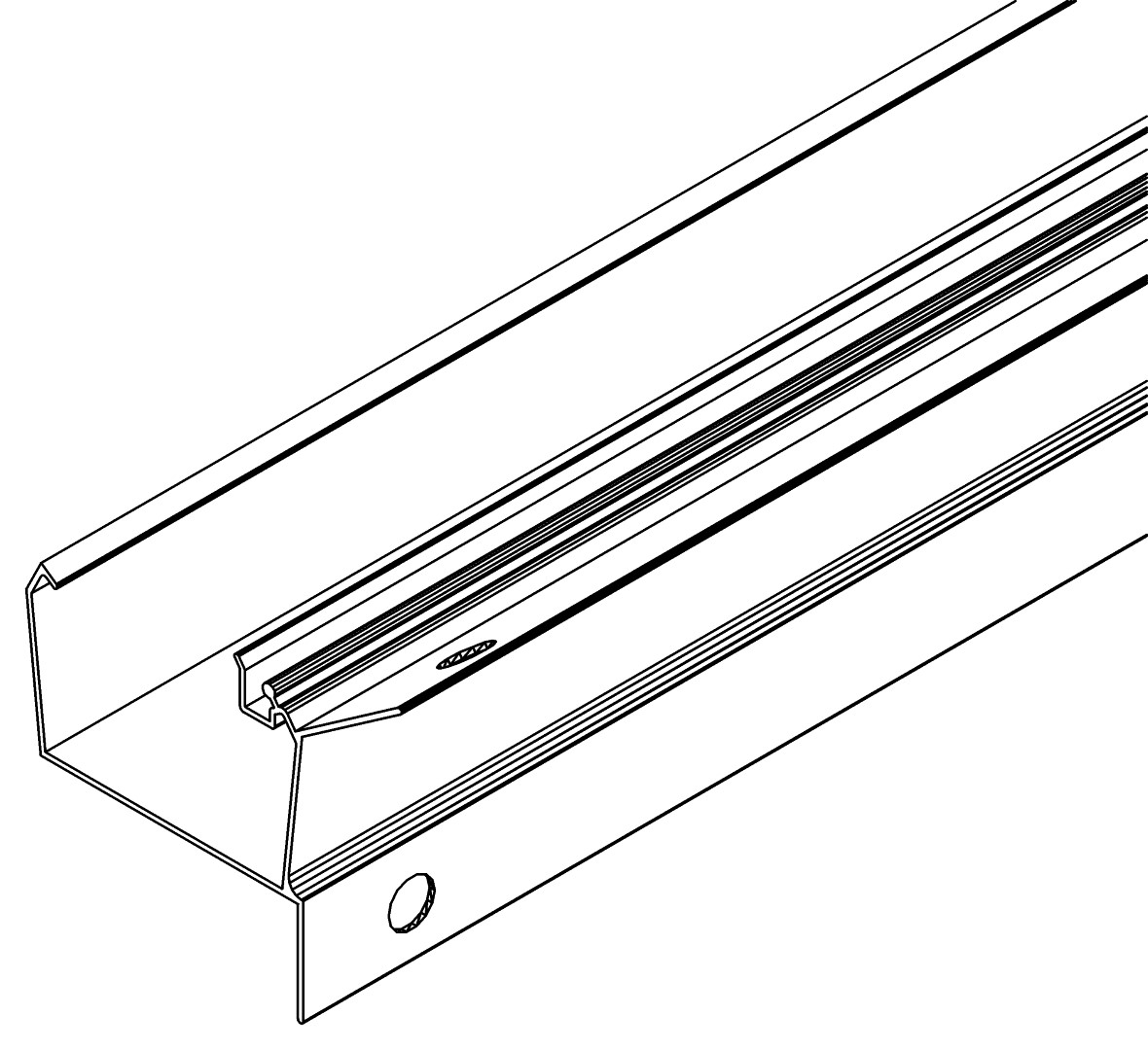 Traufe, 1154, L740, , Farbe: Blank