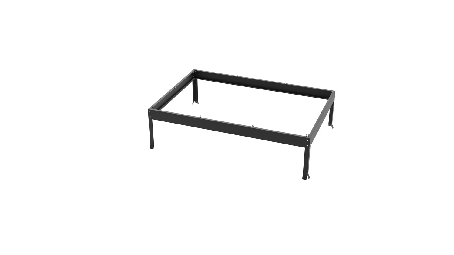 Fundament 2500, 12,5cm, schwarz, Farbe: Schwarz pulverbeschichtet