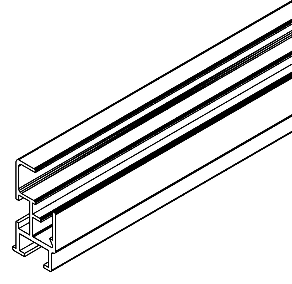 Türprofil, u. Schwingtür, 2256p, L216, , Farbe: Blank