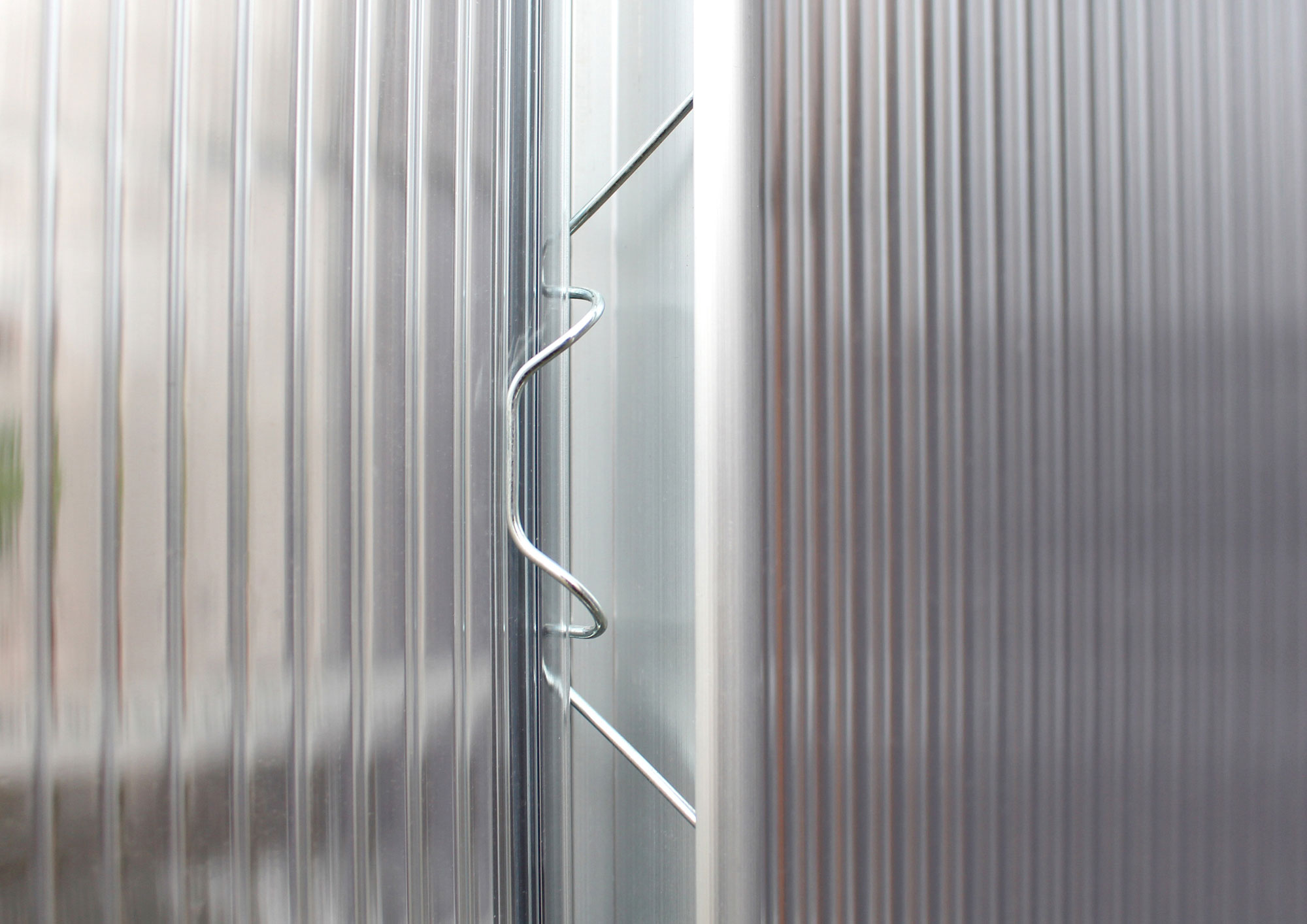 Glasfederklammern, Farbe: Aluminium eloxiert