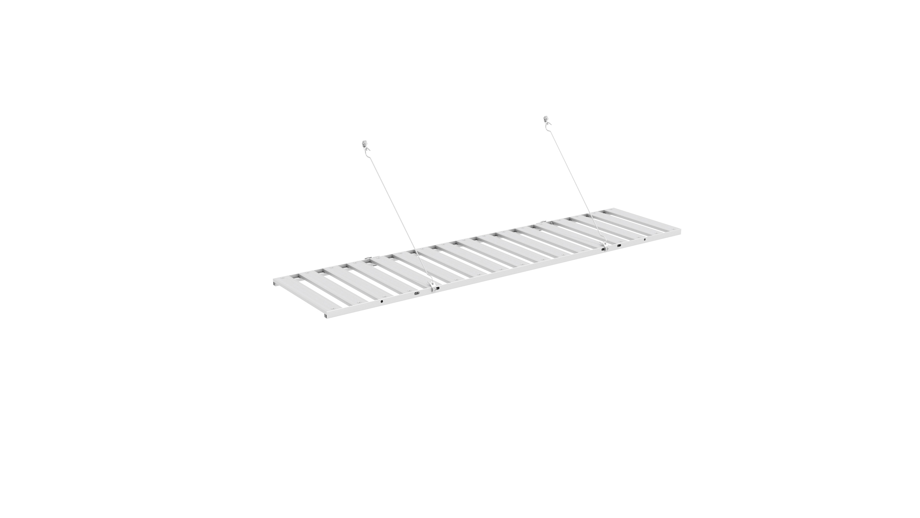 Alu-Klappregal, Farbe: Aluminium eloxiert