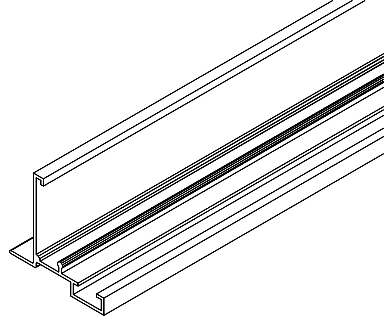 Türprofil, senkrecht, 6085, L1777, , Farbe: Blank