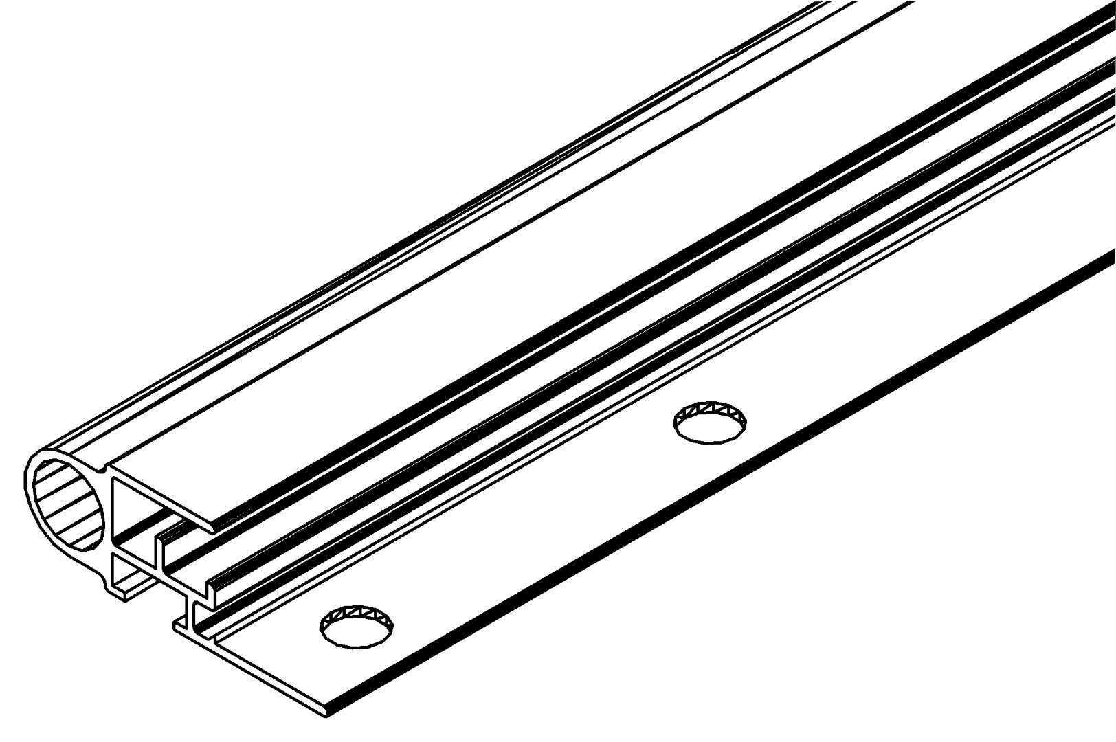 Türseitenprofil, r., 2258p, L665, , Farbe: Blank