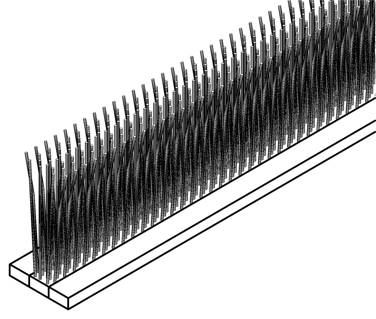 Bürstendichtung, 7332, L9000, , Farbe: Blank