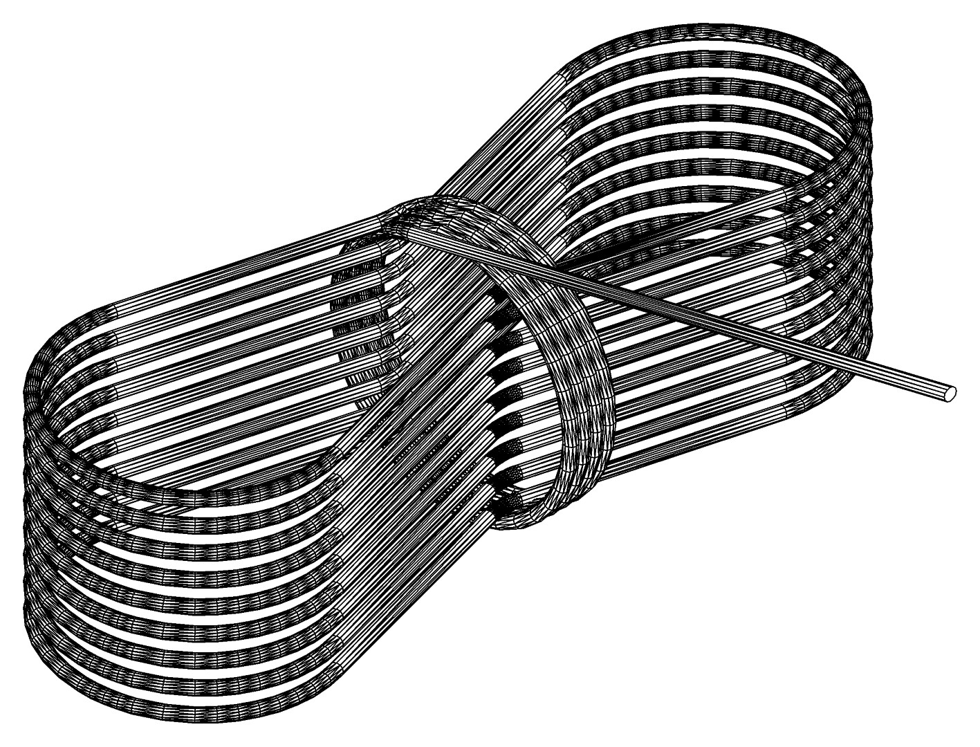 kunststoffbeschichteter Stahldraht, 3205, L1000, , Farbe: Blank