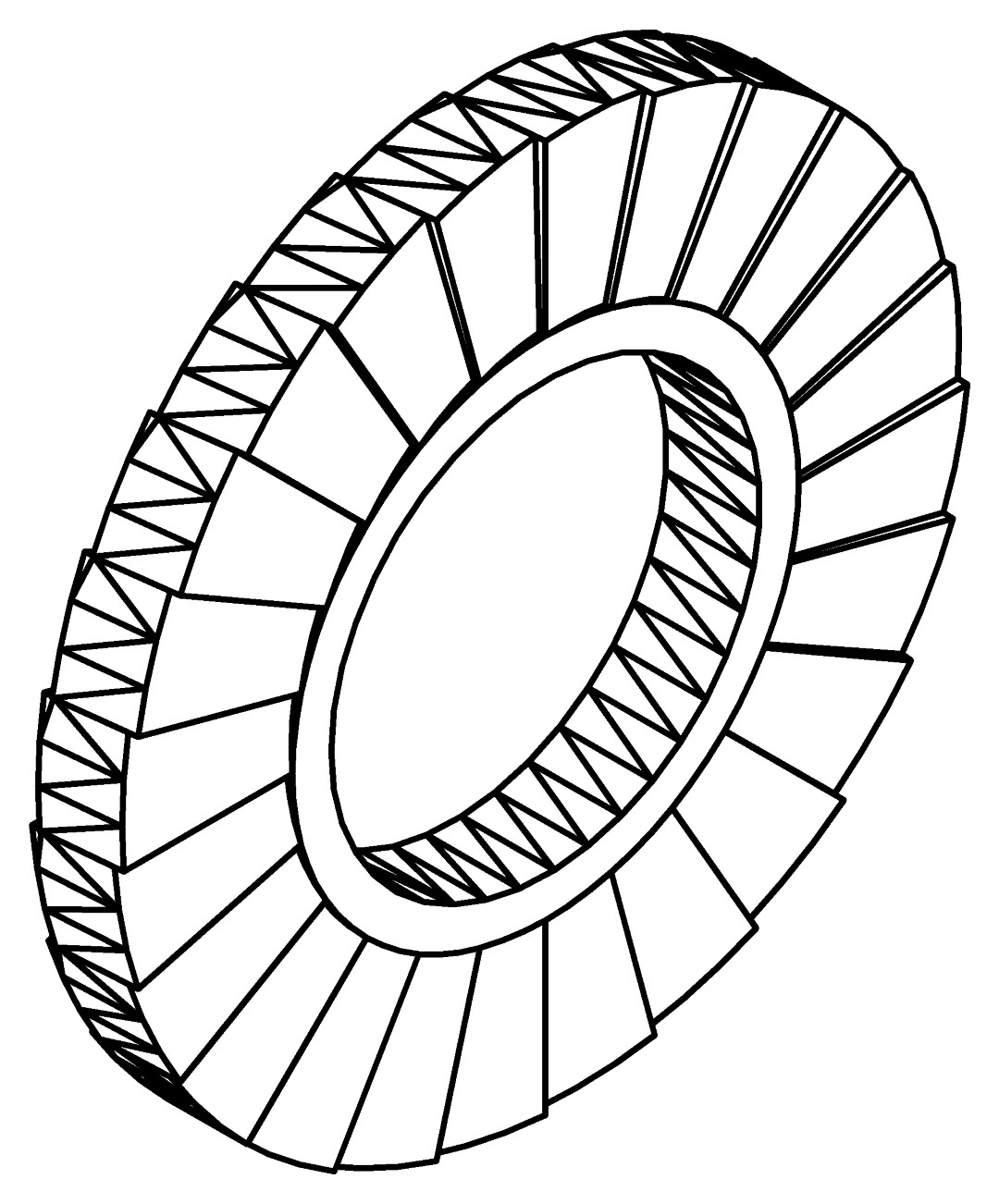 Zahnscheibe 8/4, 1009, L8, , Farbe: Blank
