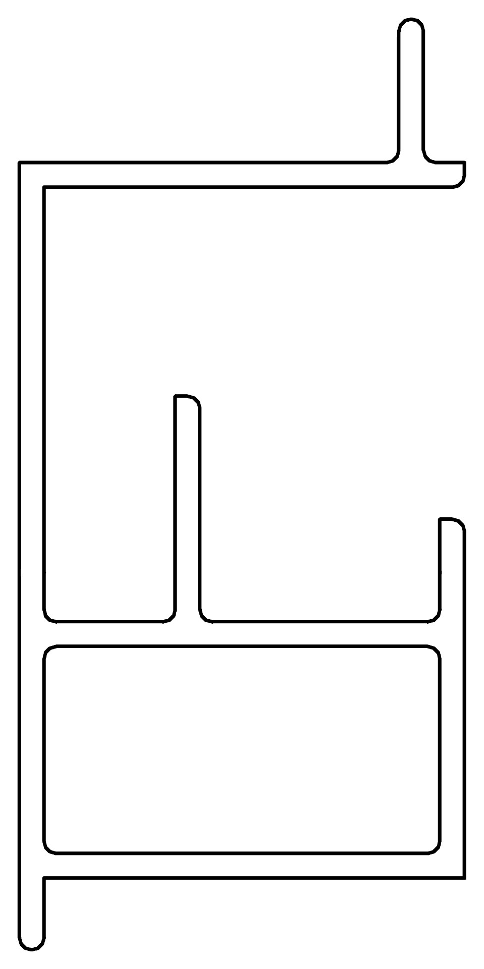 Dachfensterschwelle, 7368, L593, black, Pantone-42, Farbe: Schwarz