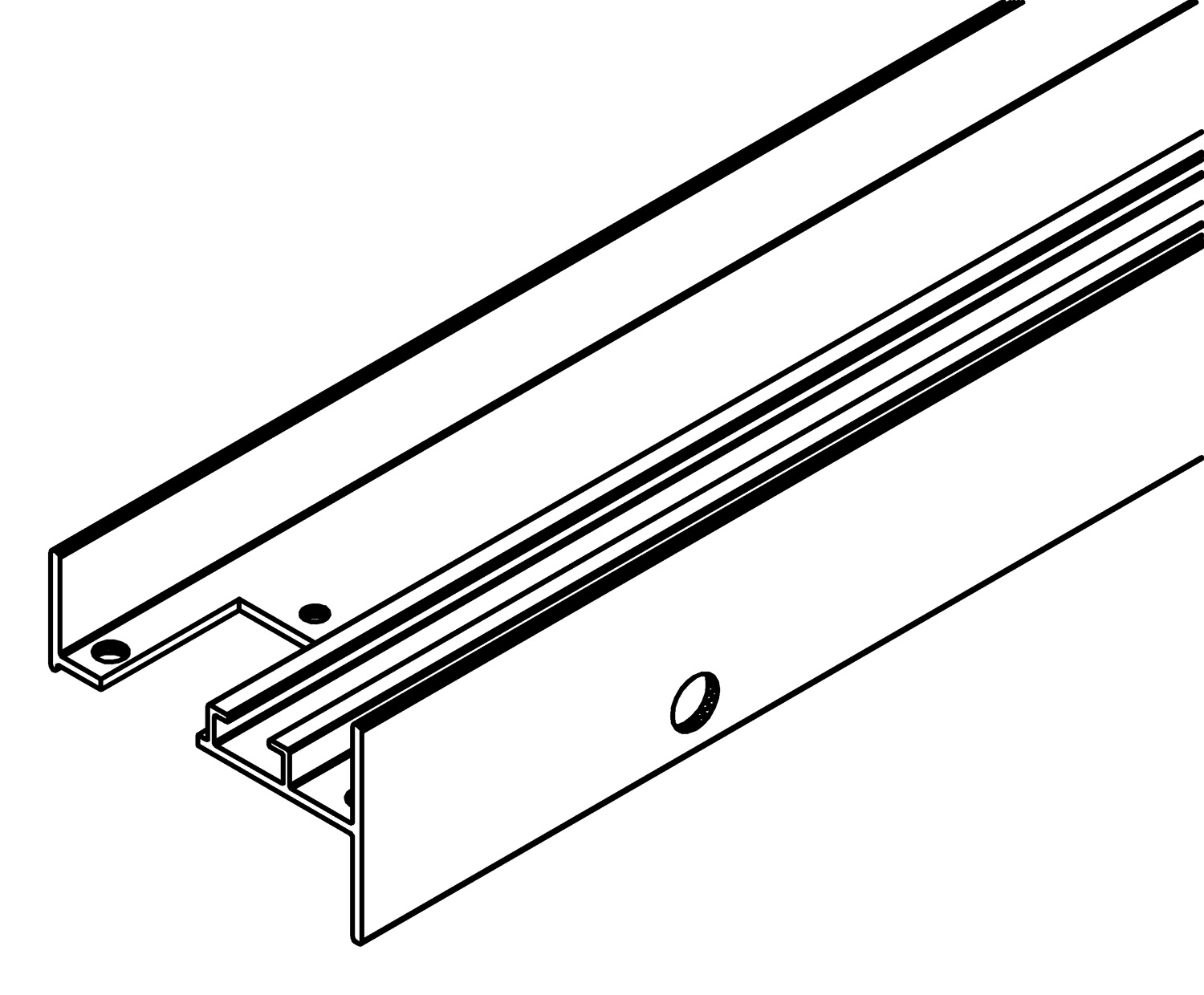 Türabschluss o/u, 7281, L711, , Farbe: Blank