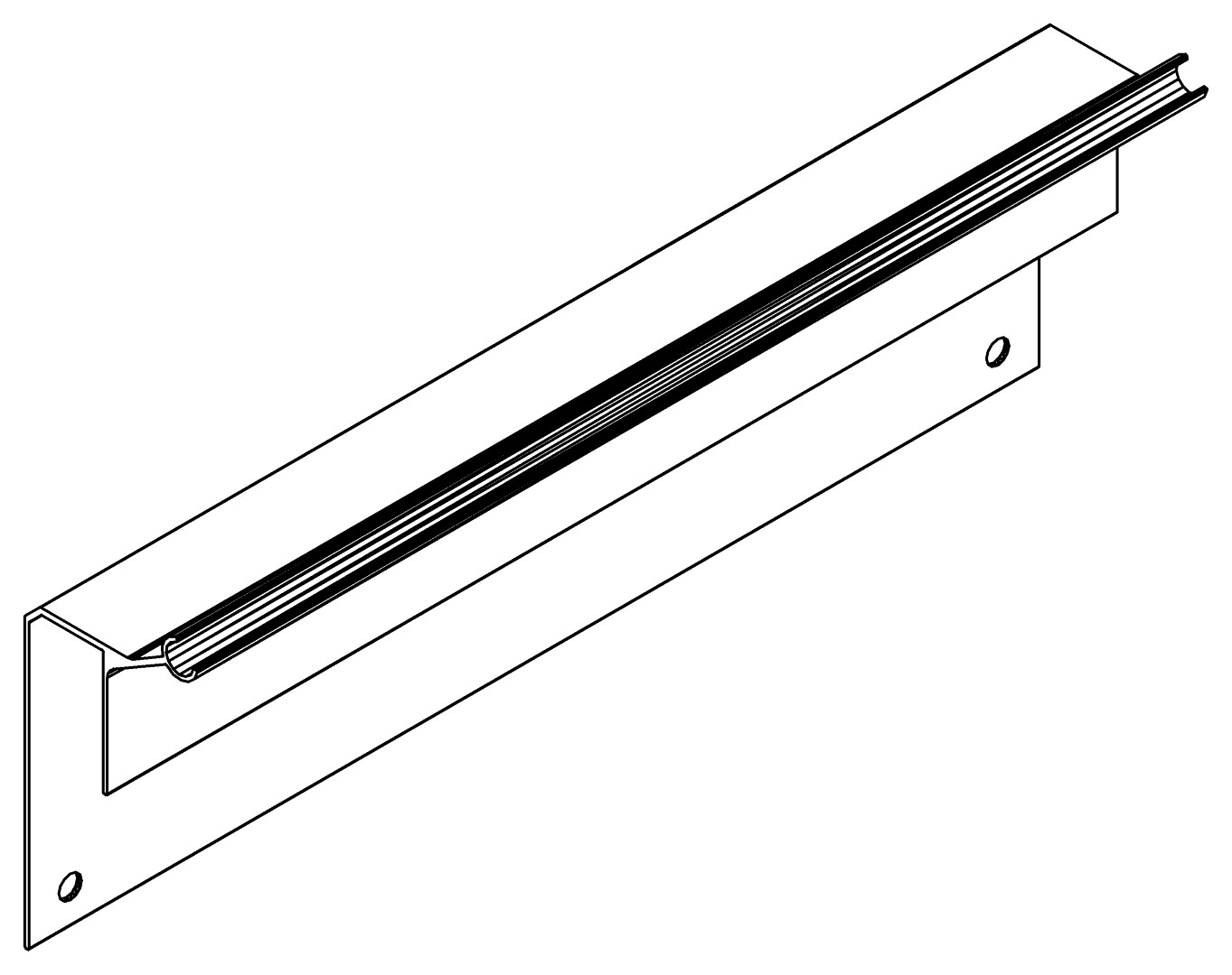 Deckelabschluss hinten, 3342, L245, , Farbe: Blank