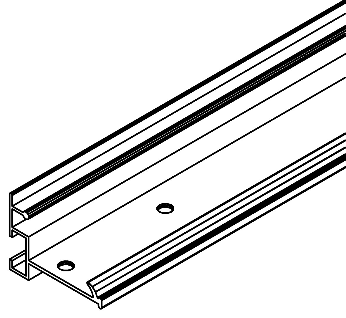 Türprofil, senkrecht, 1350, L1728, , Farbe: Blank