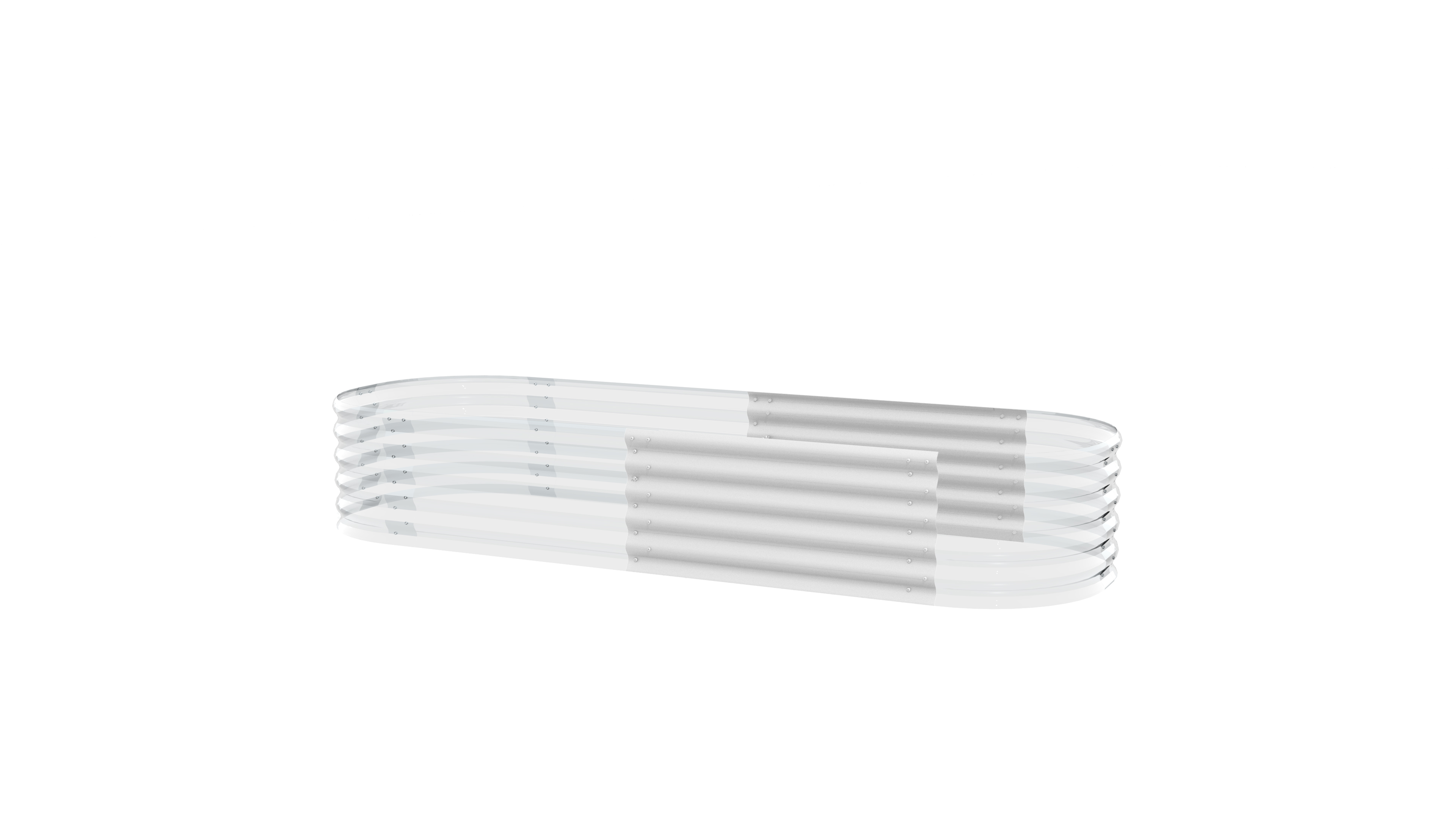 Hochbeeterweiterung 401, Farbe: Zincalume blank
