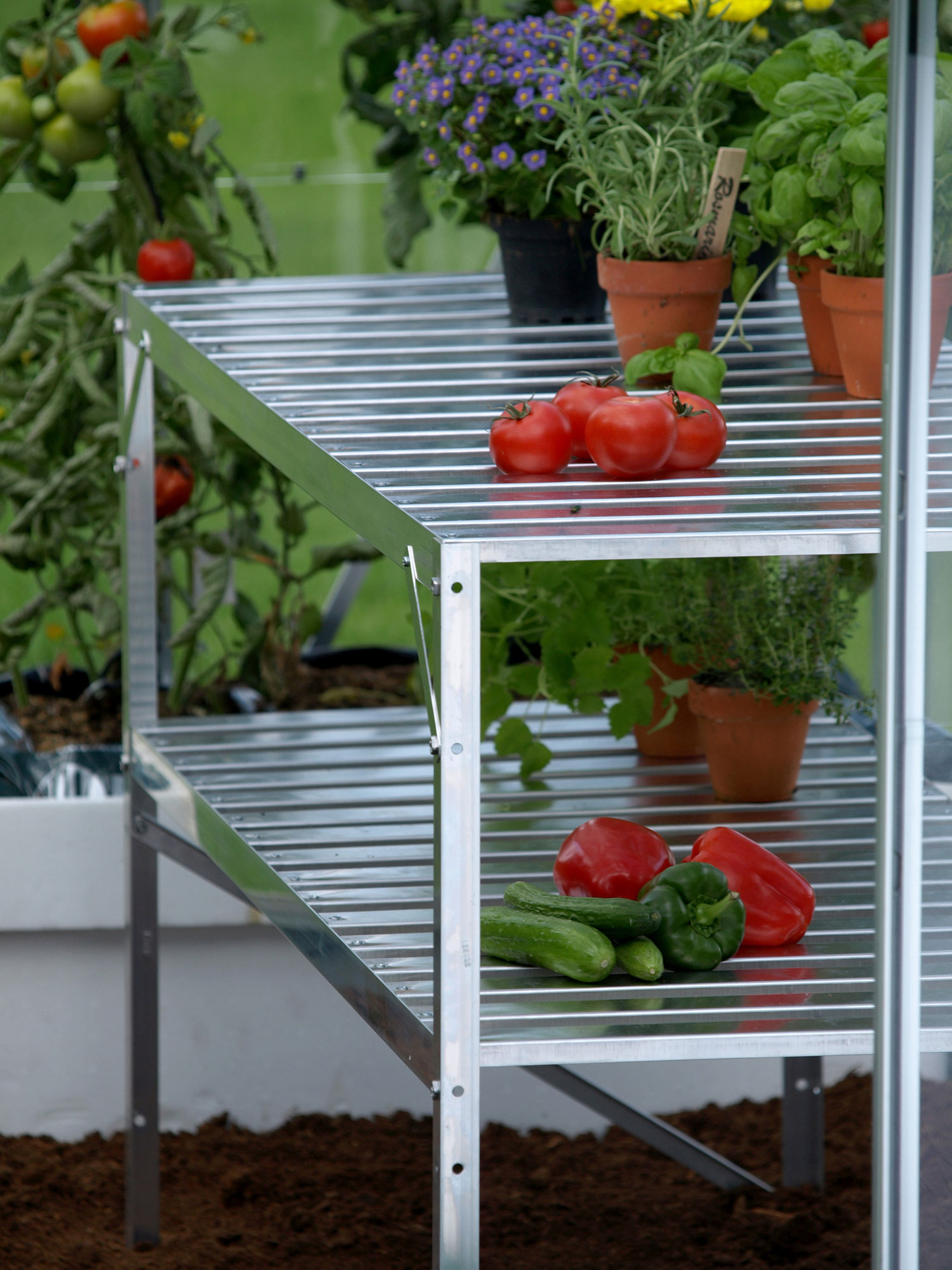 Alu-Arbeitstisch, Farbe: Aluminium eloxiert