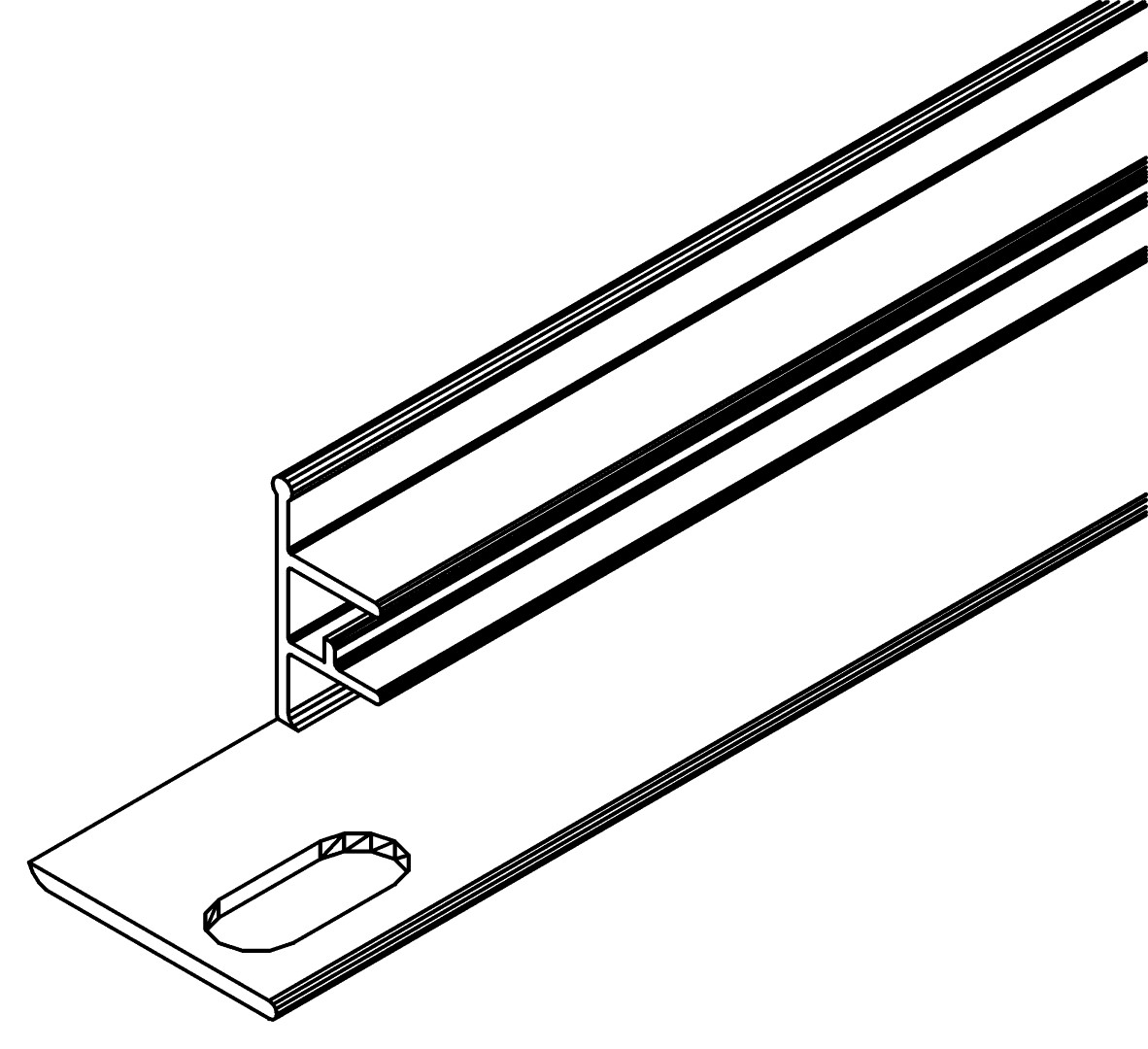 Dachfensterschwelle, 2260p, L268, , Farbe: Blank