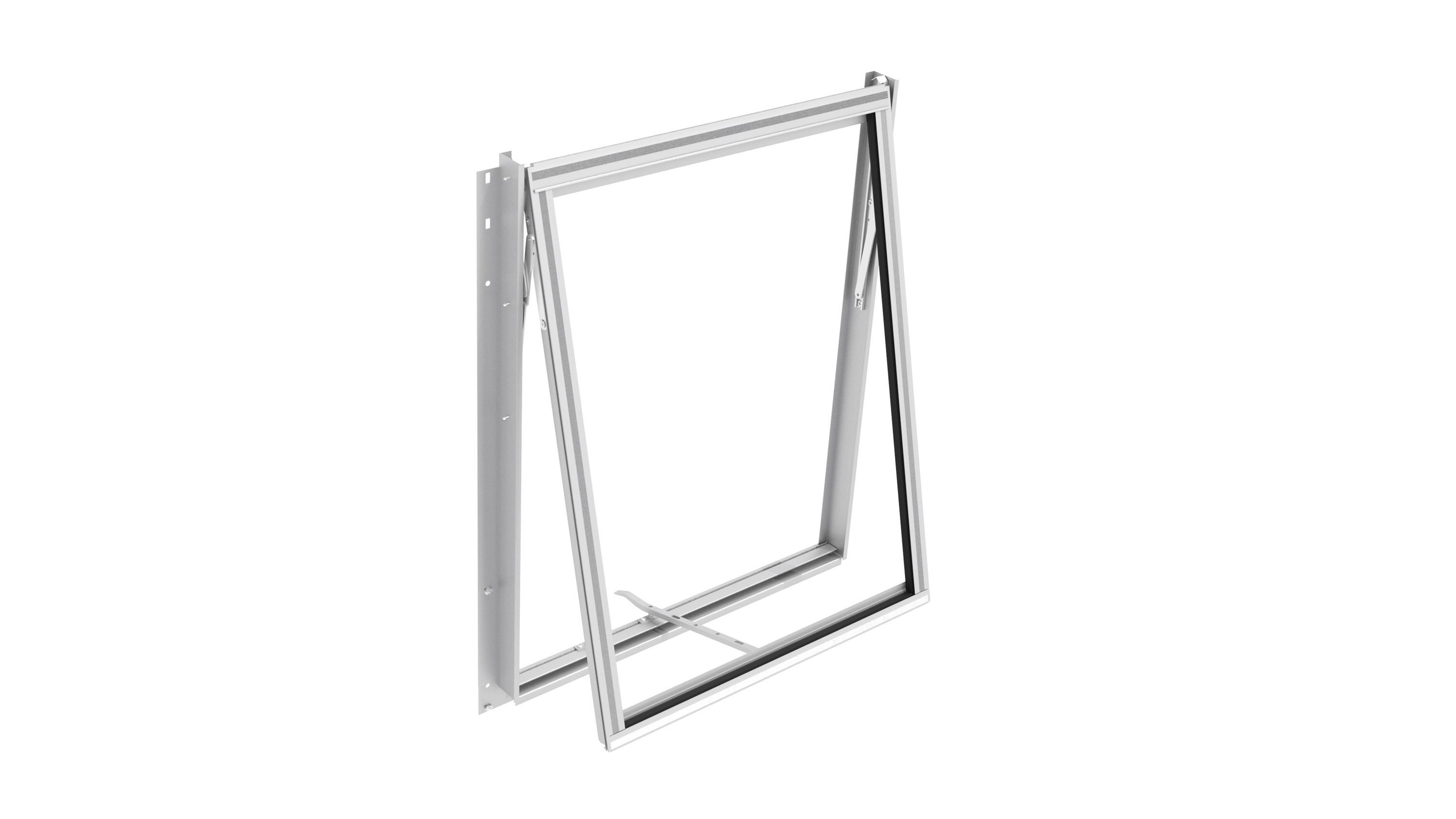 Z Seitenfenster, Farbe: Aluminium eloxiert