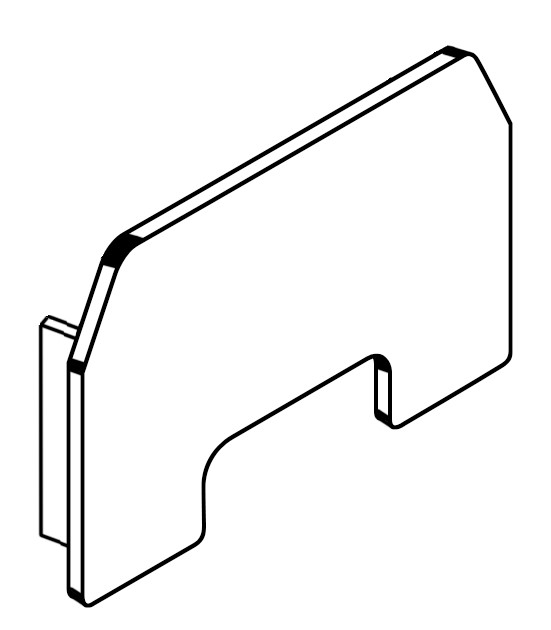 Traufenkappe, 1017, L46, , Farbe: Schwarz