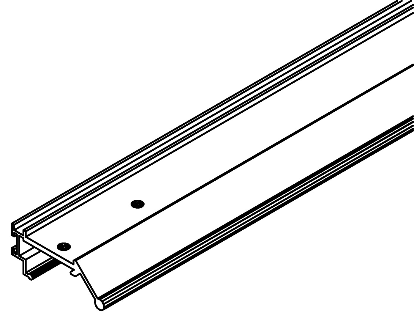 Türprofil, senkrecht, 5099, L1991, dark grey, Pant, Farbe: Anthrazit