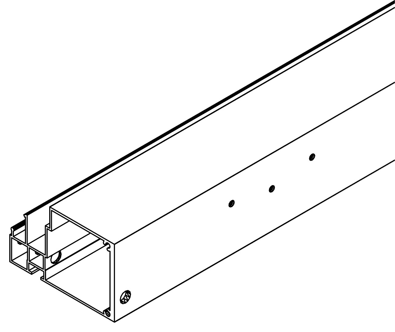 2 Tür Aussen Seite, 7141, L1728, white, RAL 9003, Farbe: Weiß pulverbeschichtet