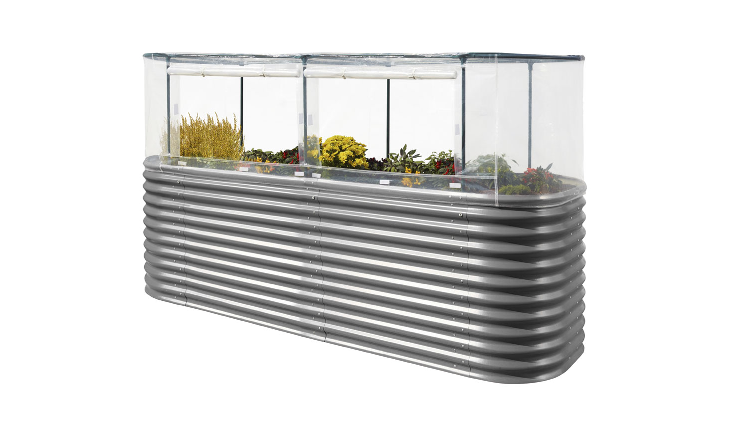 Hochbeetabdeckung Rund, Farbe: Transparent