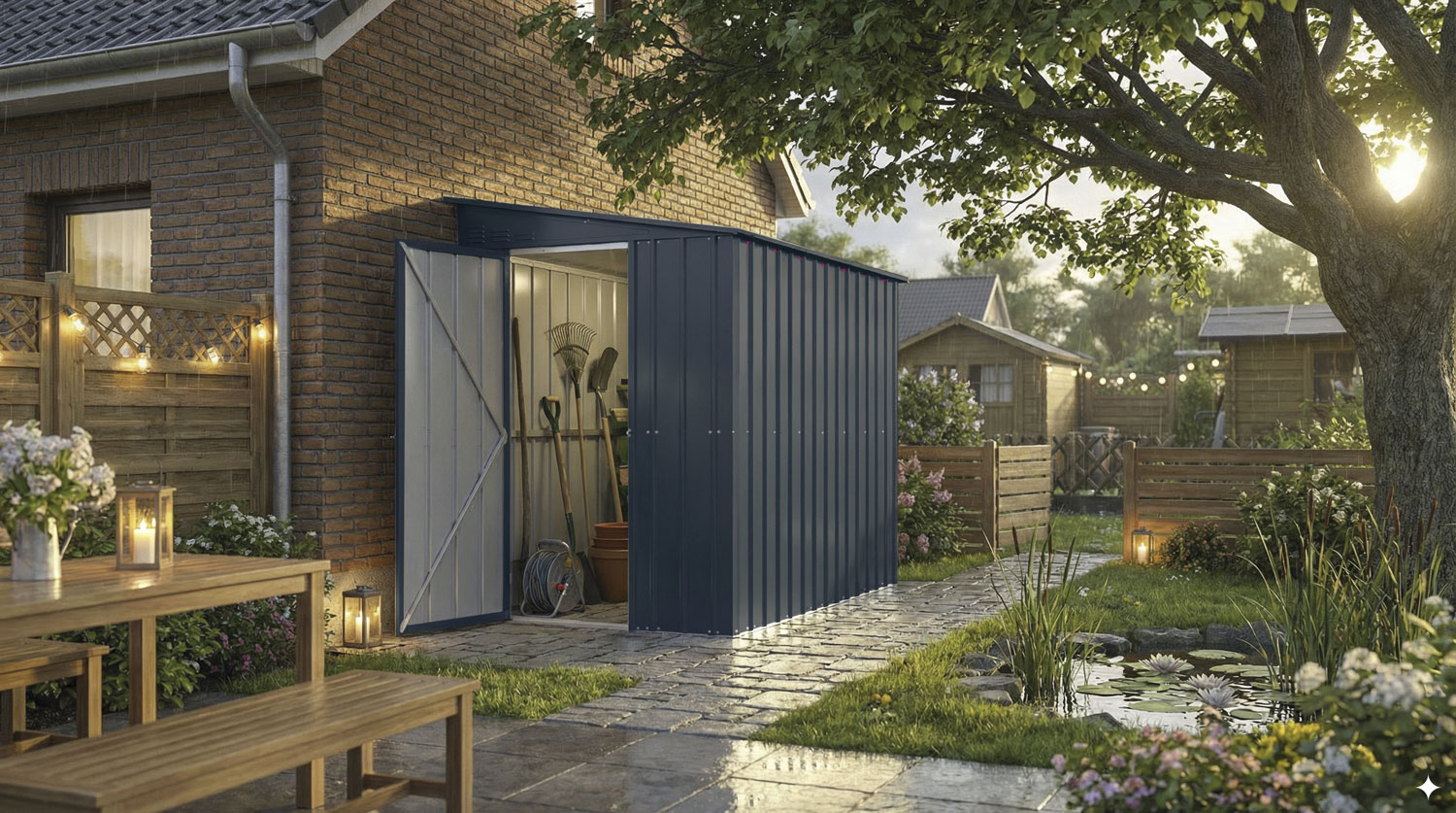Wand-Zierde LeanTo 58, Farbe: Anthrazit