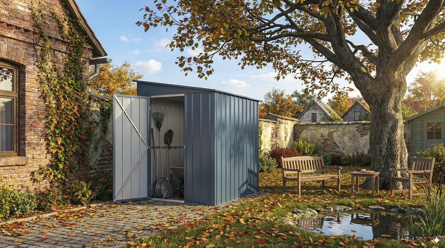Anlehngerätehaus LeanTo 56, Farbe: Anthrazit