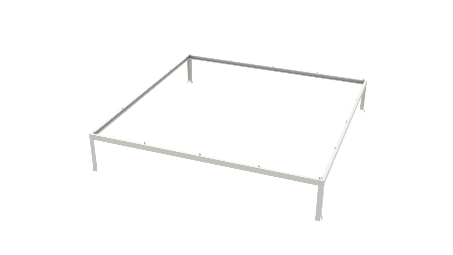 Stahlfundamentrahmen 6700/7600, Farbe: Lichtgrau