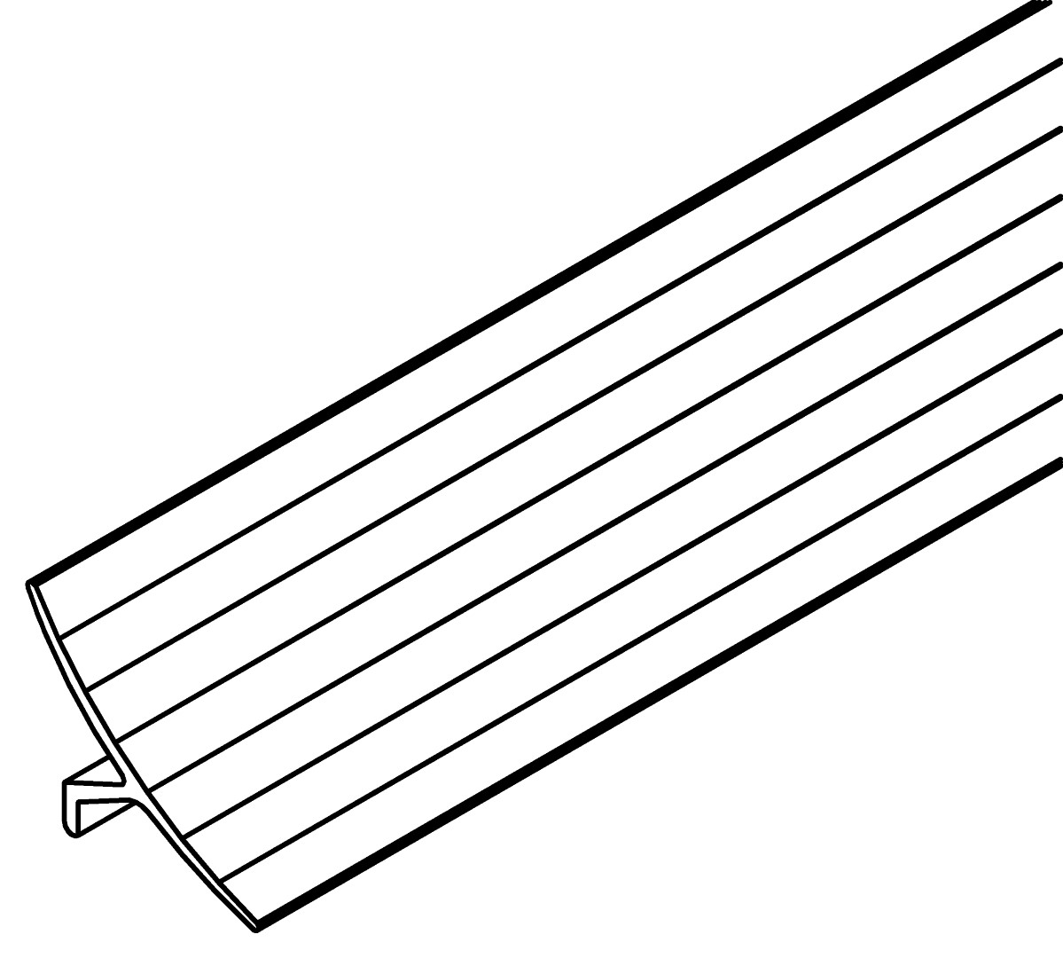 """h"" Plastik, 6600, L2013, black", Farbe: Schwarz