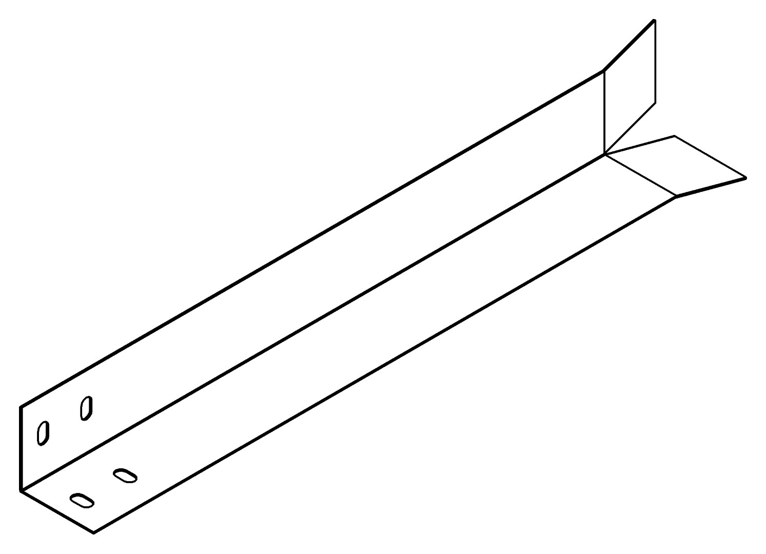 Eckbein, 9101, L455, white, RAL 9003, Farbe: Weiß pulverbeschichtet