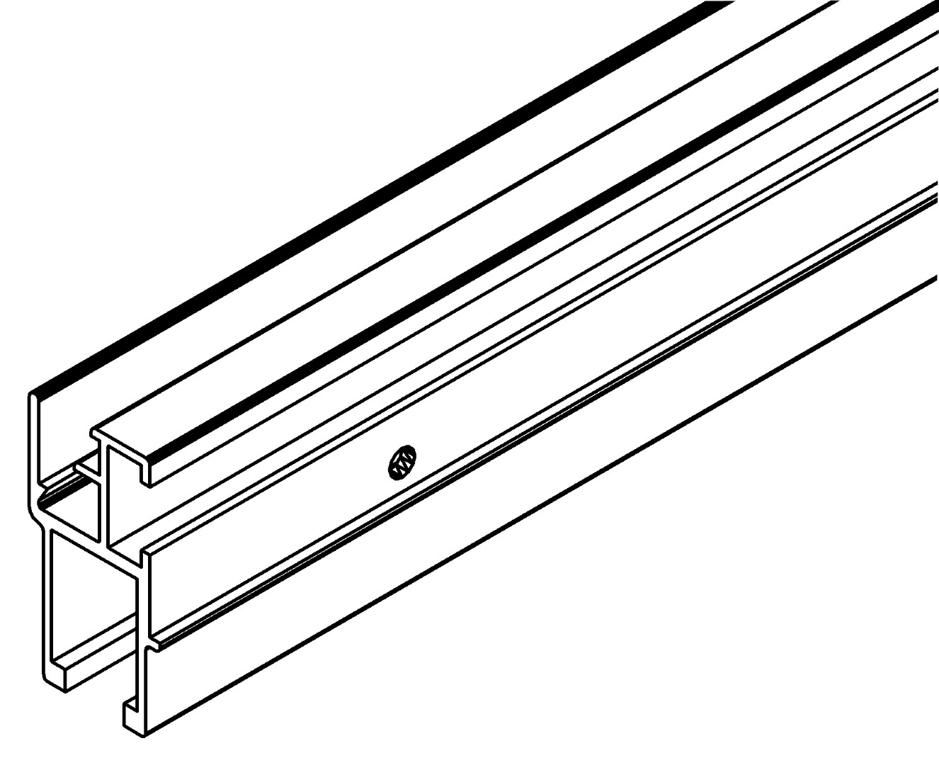 Türprofil, u. Schiebetür, 2255p, L216, , Farbe: Blank